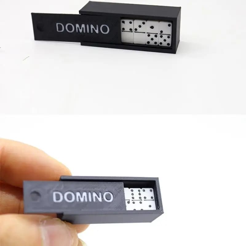 Set di Accessori per Casa delle Bambole 1:12, Gioco Educativo di Domino in Miniatura, Gioco da Tavolo con Puntini