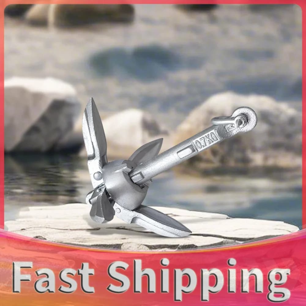 0.7/1.5KG Grapnel Anchor with 65ft Marine Rope and Buoy Marine Anchor for Kayak Fishing Canoes Jet Ski SUP Board