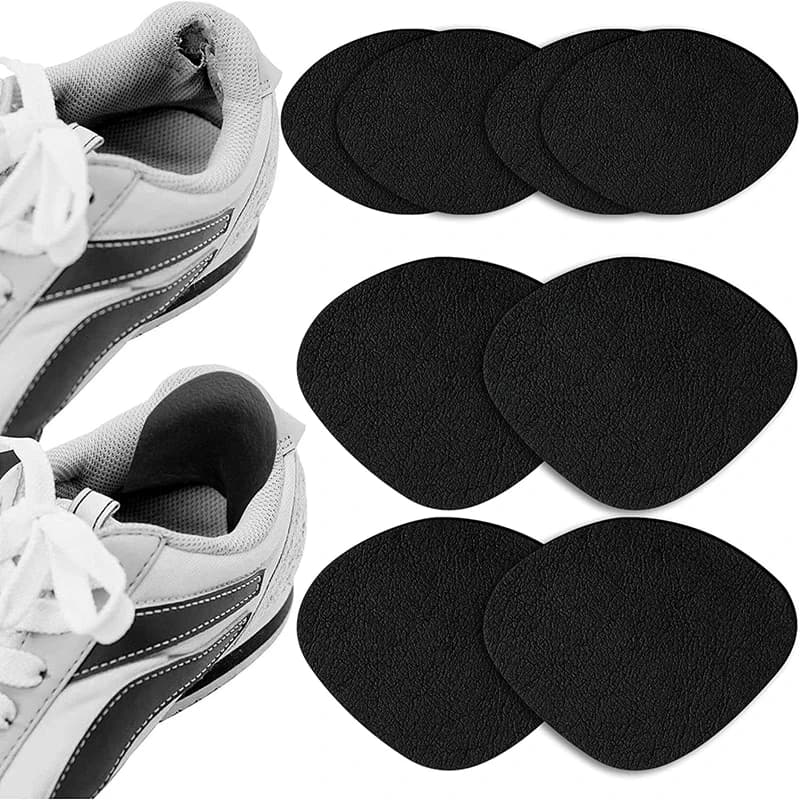 Toppa per scarpe Adesivo per tallone Vamp Riparazione Scarpe Solette Protezione per tallone Tacchi Foro Riparazione Foderato Anti-usura Strumento autoadesivo per la cura del piede