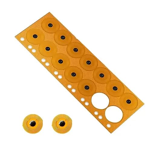 Tag NFC NTAG215 Adesivi per etichette FPC, etichette elettroniche per unghie intelligenti flessibili Tag chiave NFC Adesivo RFID programmabile impermeabile 10 mm