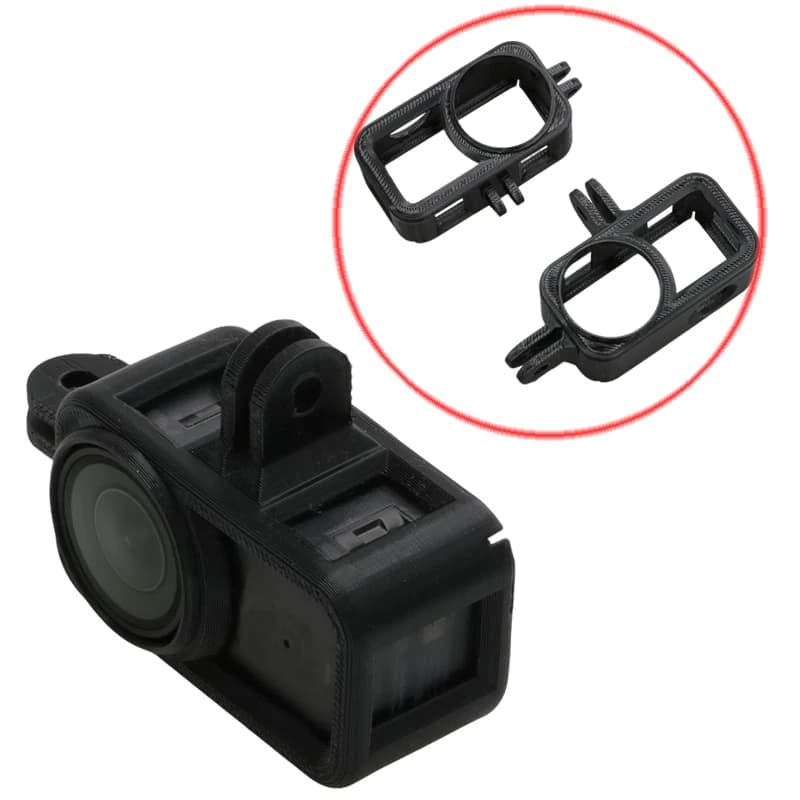 1PCS M3/M5 FPV Interface Support for camera TPU Switchable protective case Horizontal/vertical wheel for DJI Osmo Nano Drone Parts