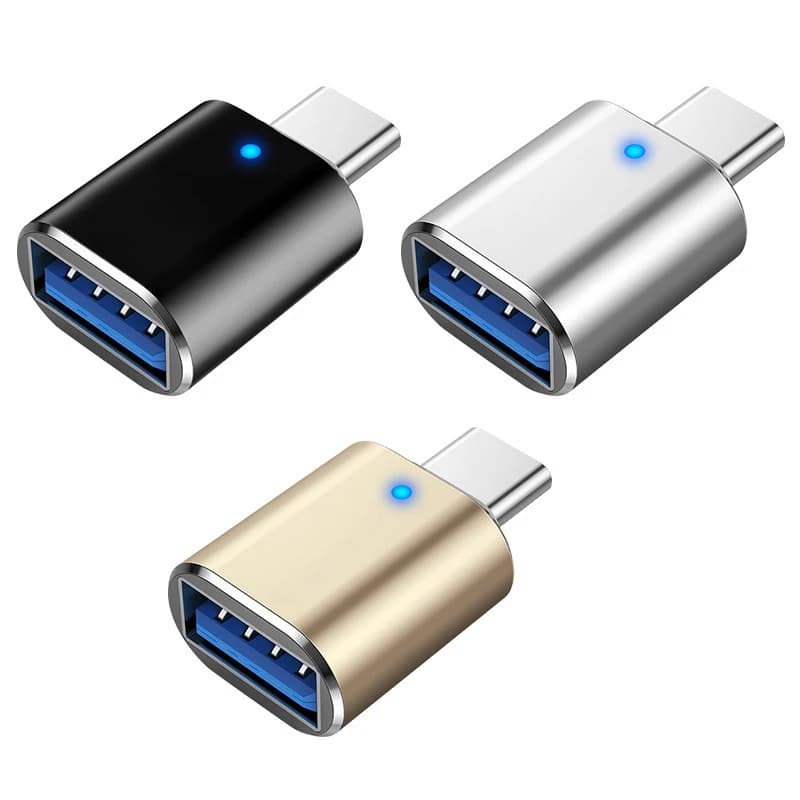 Adattatore OTG da USB-C a USB 3.0, connettore OTG per Macbook Pro, Huawei, lettore di chiavette USB.