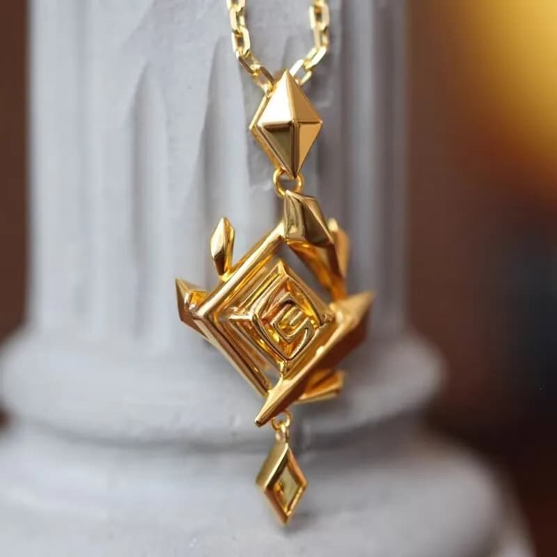 Scattered rock element Rock God Eye necklace pendant Genshin Impact fan merchandise