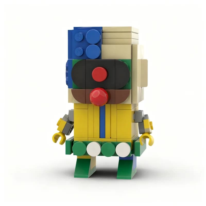105pcs MOC Crygor BrickHeadz Model Building Blocks Christmas Gift 3D Education Brick Display DIY Creative Birthday Collection