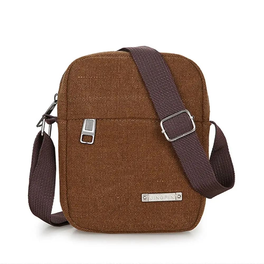 Borsa a Tracolla da Uomo in Tela, Comoda per Viaggi, Piccola Borsa per Telefono, Zaino Monospalla