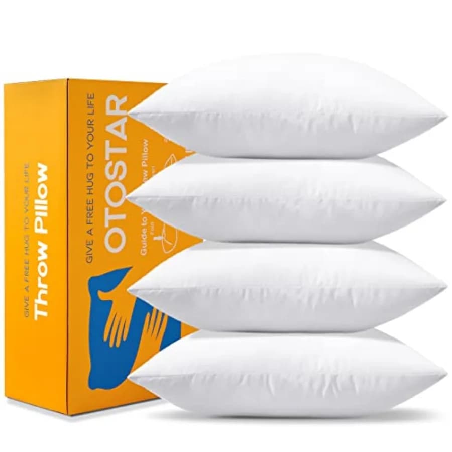 Throw Pillow serts, 1 x 1 Square Cushion ner St Fluffy Plump Stuffer Cushion Pads White Decorative Pillow serts