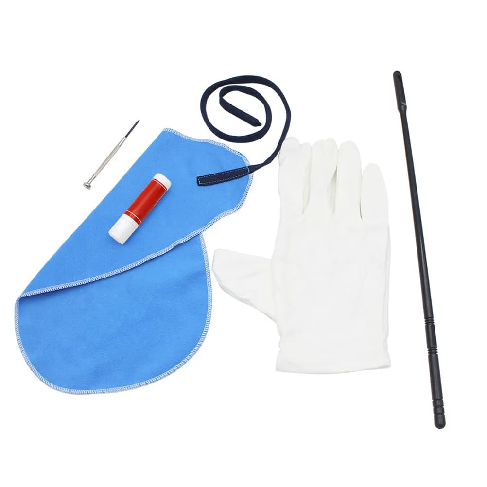 Kit di Pulizia per Flauto, Set di Manutenzione per Strumenti a Fiato con Panno, Asta, Sughero, Grasso e Accessori per Sax e Piccolo