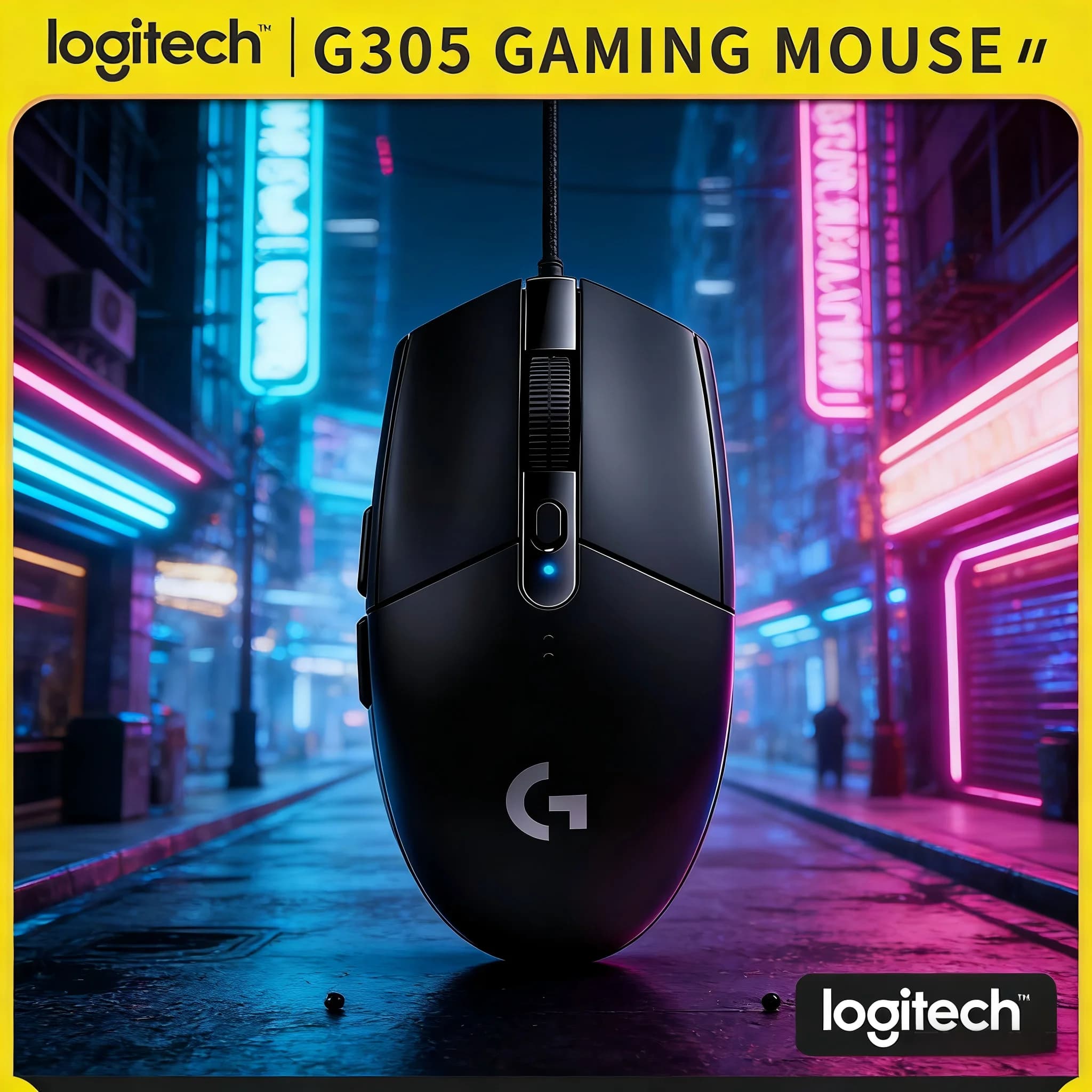 Mouse from Gaming Wireless Logitech G305 G304, 6 Programmable Keys, 250 Hour Battery, Mac PC, LIGHTSPEED 1ms Without Ritardi, 12000 DPI HERO