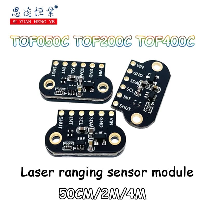 1 pcs VL6180/VL53L0X/VL53L1X flight time (ToF) Laser TOF050C TOF200C TOF400C 50CM/2M/4M IIC for Arduino