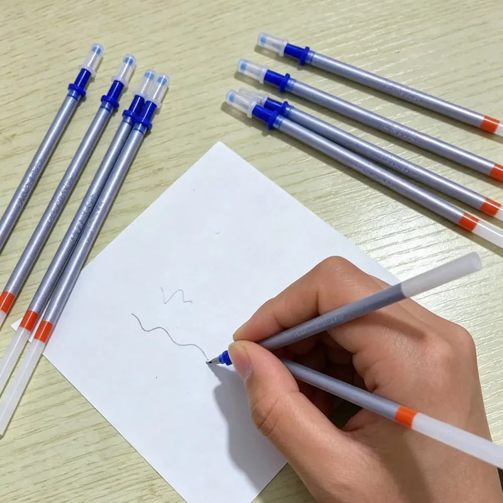 5PCS Cross Stitch Water Soluble Pen Automatic Erasing Pen Marker Water-Soluble Refill Fabric Markers DIY Sewing Accessories
