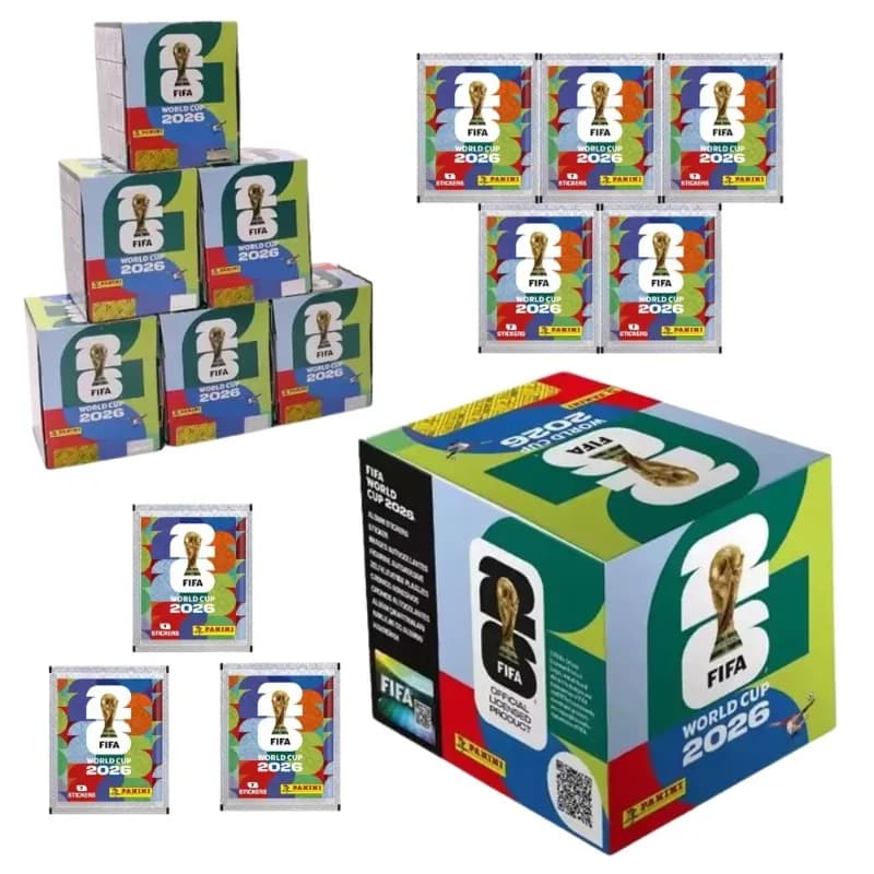Authentic Panini 2026 World Cup Tournament Stickers, FIFA Licensed Soccer Trading Stickers Bags 7 Pcs Stickers Per Pack for Fans