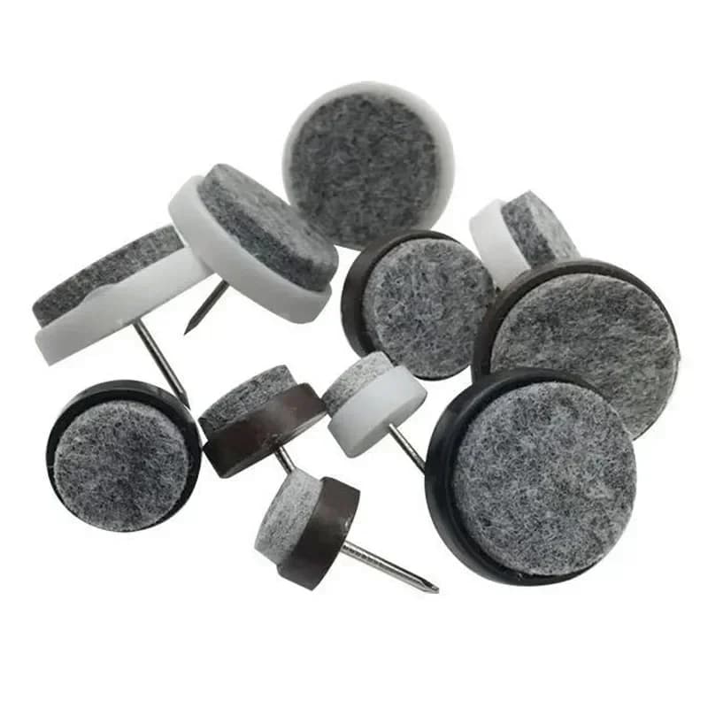 30 pezzi 14-28mm chiodi in feltro di plastica antiscivolo sedia tavolo letto armadio gamba pad mobili protezione per pavimenti in legno hardware per unghie