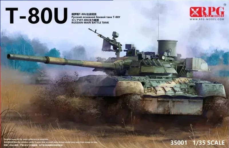 1/35 RPG Modello 35001 Russo T-80U carro armato di battaglia principale assemblaggio Modello in scala di carri armati Kit