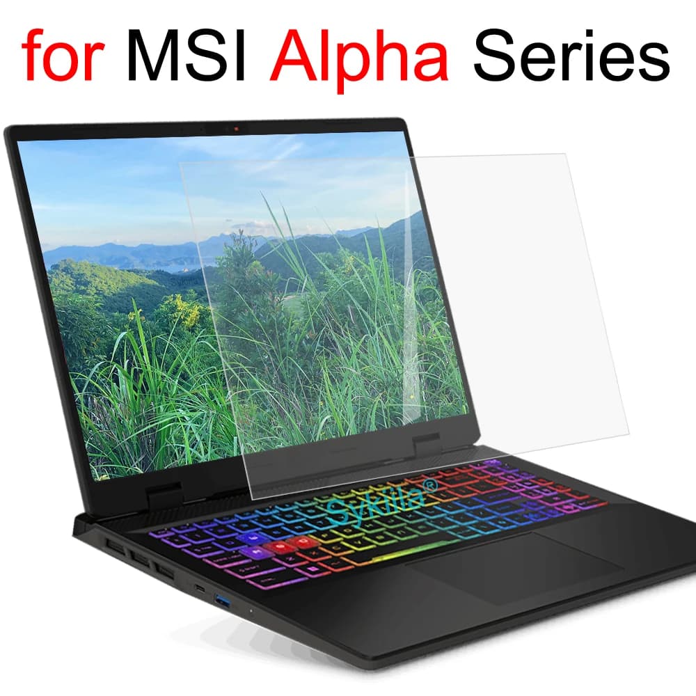 Pellicola salvaschermo per MSI Alpha 15 17 B5E A3D A4D B7E C7V HD Clear Guard Pellicola opaca smerigliata per pelle 15,6 17,3 pollici
