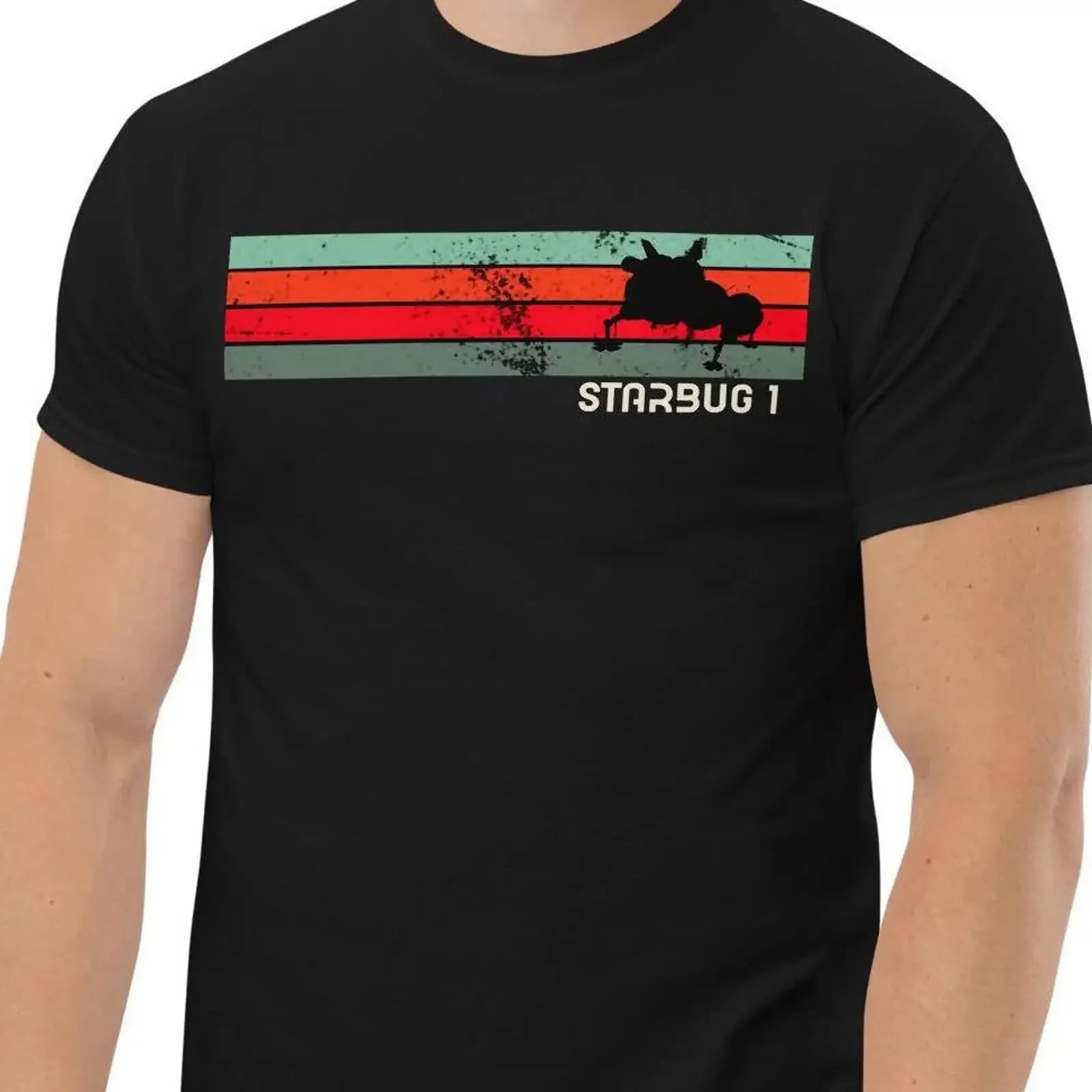 Retro Starbug 1 Red Dwarf 90 amp 39 s nostalgia geek gifts shirt Classic tee Multiple Colour Options vintage Washed Versatile