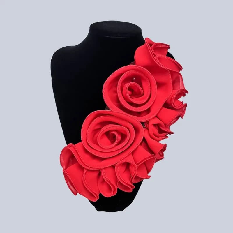 Manual Three-dimensional Flower Brooch Decoration Lace Chest Flower Mesh Women's DIY Wedding Dress Pin Accessories Corsage
