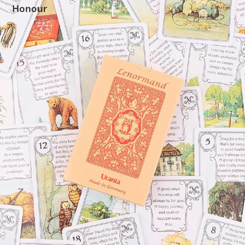 9*6cm Lenormand Urania Oracle Cards Tarot Prophecy Divination Deck Party Board Game
