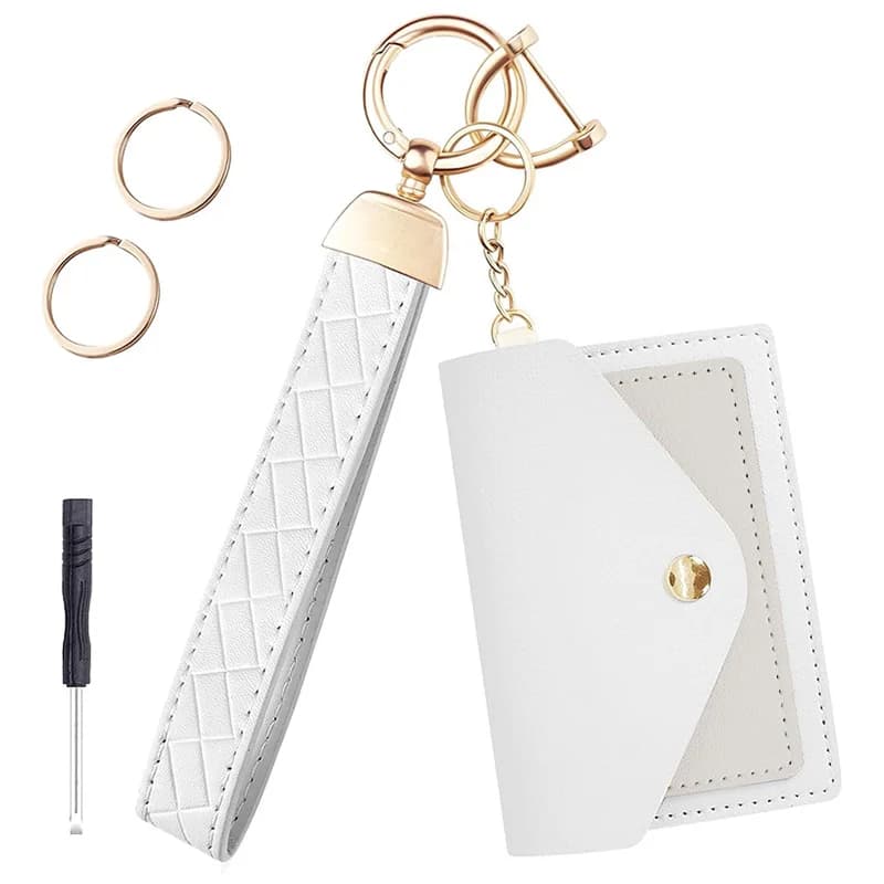 Portafoglio in pelle microfibra PU moschettone da polso per chiavi chiavi per auto Creative universali portachiavi di lusso uomo donna regali accessori