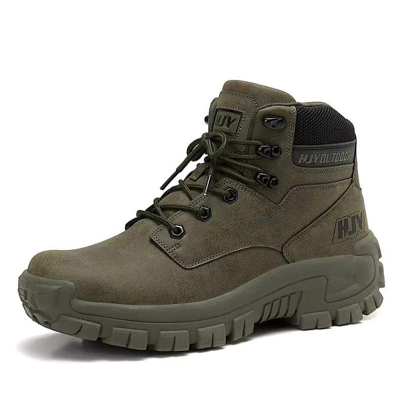 Stivali Tattici Alti da Uomo, Stivali da Combattimento Outdoor, Resistenti all'Usura, per Escursionismo nel Deserto e Lavoro, Taglie Grandi