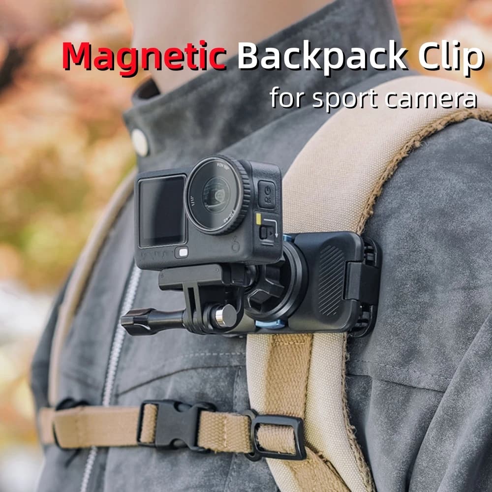 Clip per Zaino POV Action Camera per GoPro 13 12 11 10 DJI Action 6 5 Pro 4 3 Pocket 4 Insta360 Accessori Sportivi per Vlogging