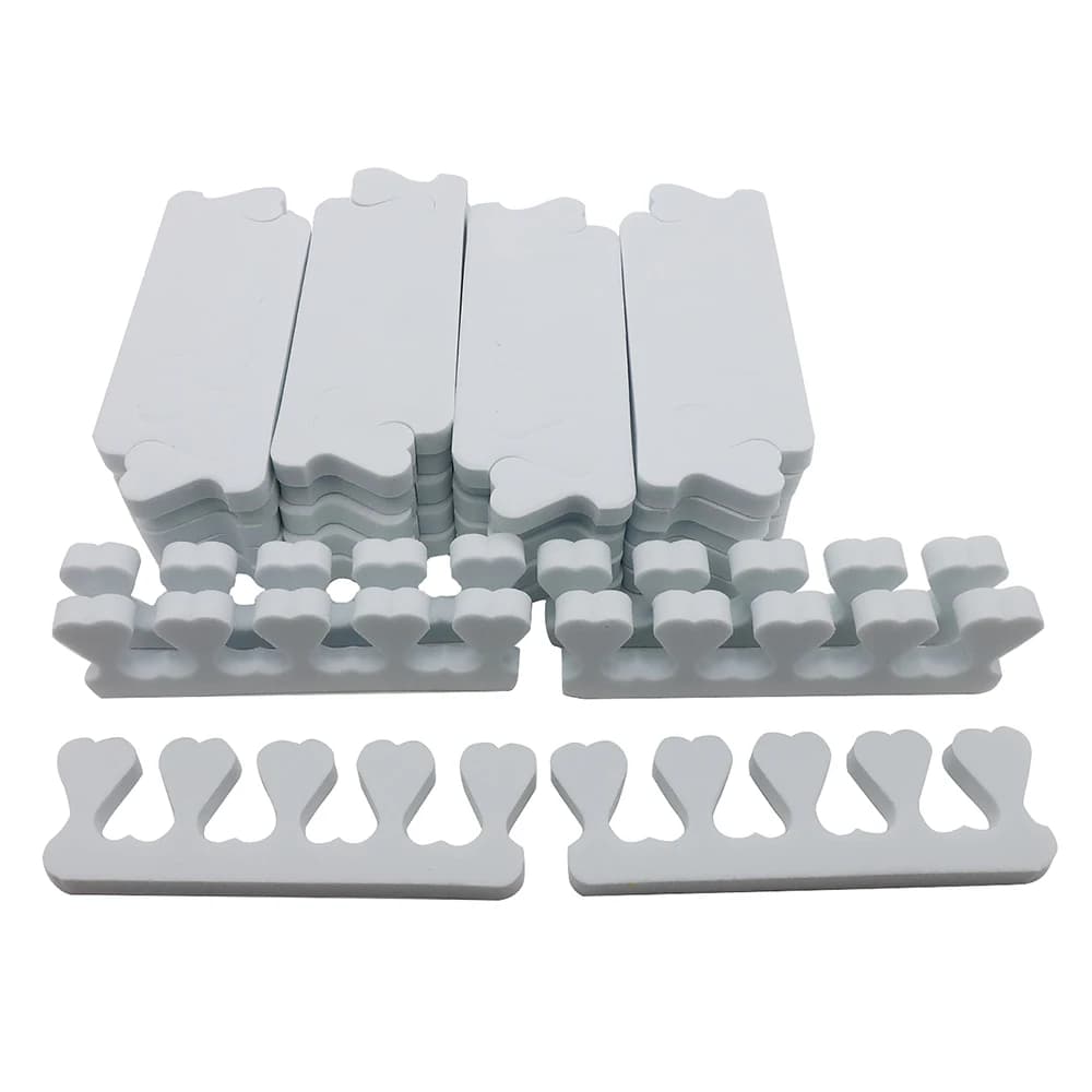 200 pz Forniture Per Unghie Separatore Della Punta Strumenti Per Pedicure Alluce Valgo Correttore Piede Dita Separatori Unghie Artistiche Accessori di Bellezza