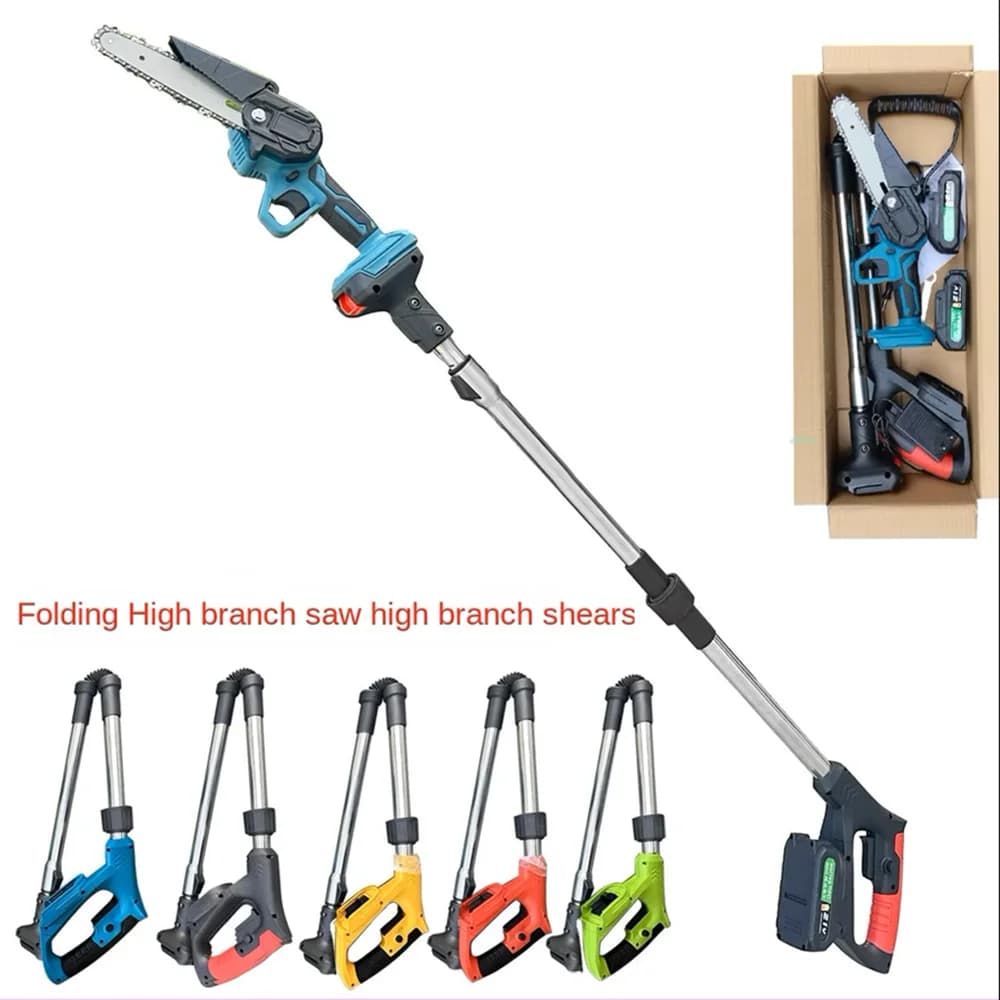 High Copper Power Electric Saw, Foldable Scissors with Battery Telescopic Auction for Works in Height