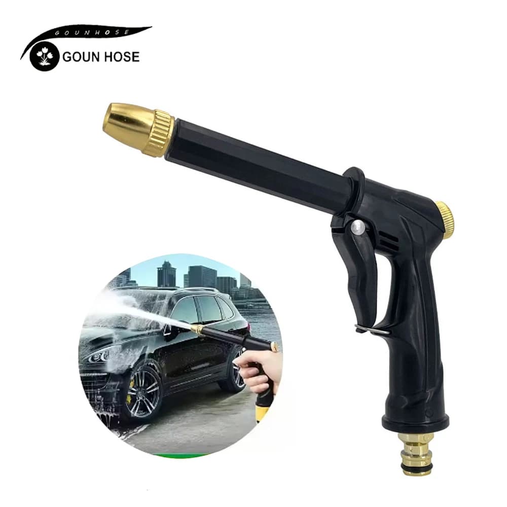 1PC Pistola ad acqua per lavaggio auto ad alta pressione Strumento per lavaggio auto per uso domestico Asta lunga Spray regolabile TUBO per irrigazione da giardino