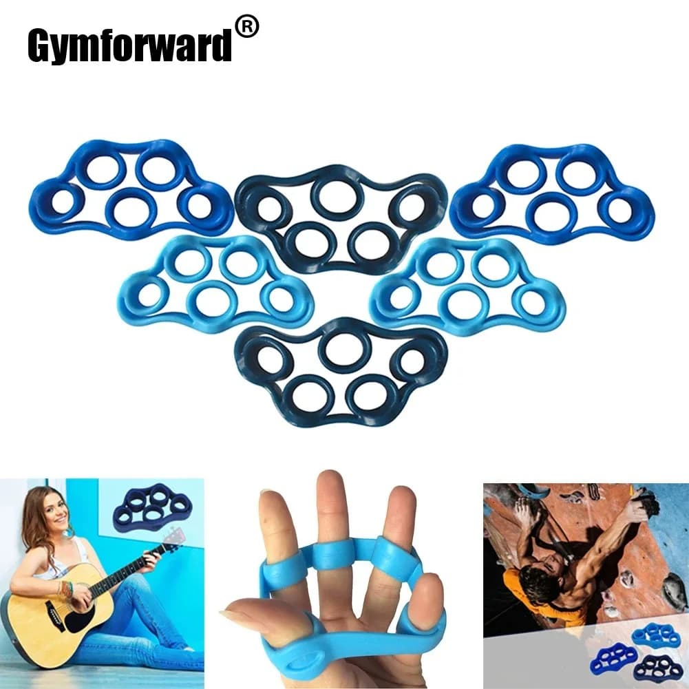 Set di 6 Fasce Elastiche per Fitness, Crossfit, Arrampicata e Pratica Musicale, Bande di Resistenza per Esercizi delle Mani