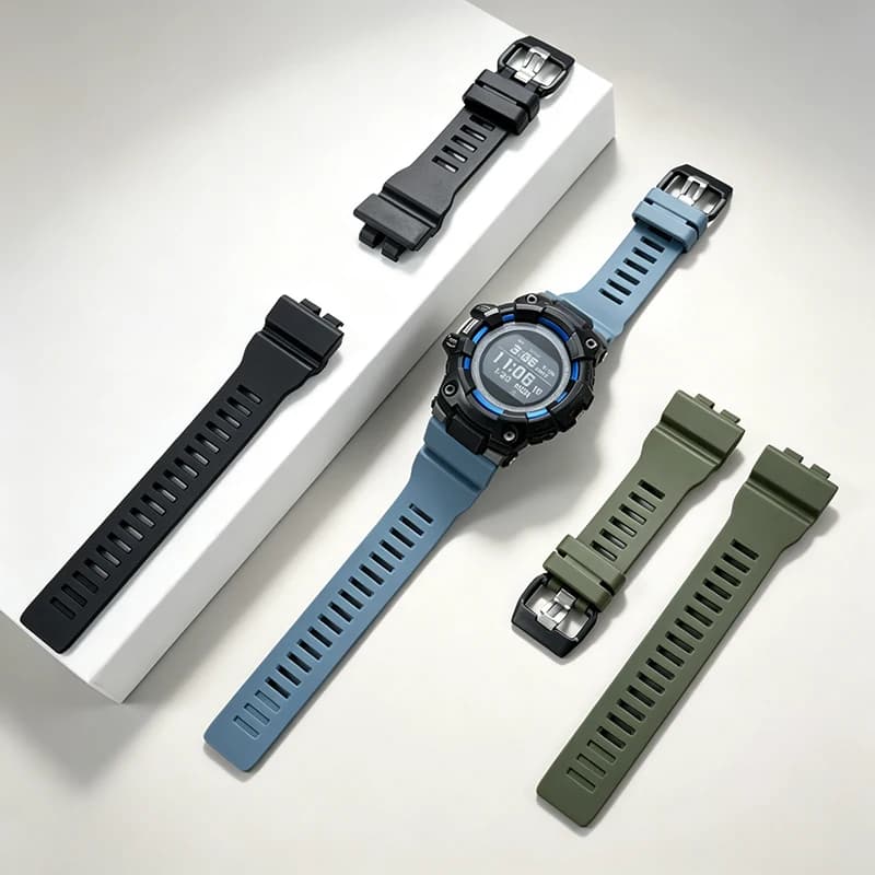 Replacement Silicone Watch Band For Casio G‑Shock GBD‑100 Series Soft Waterproof Sport Wristband Men Watch Strap Accessories