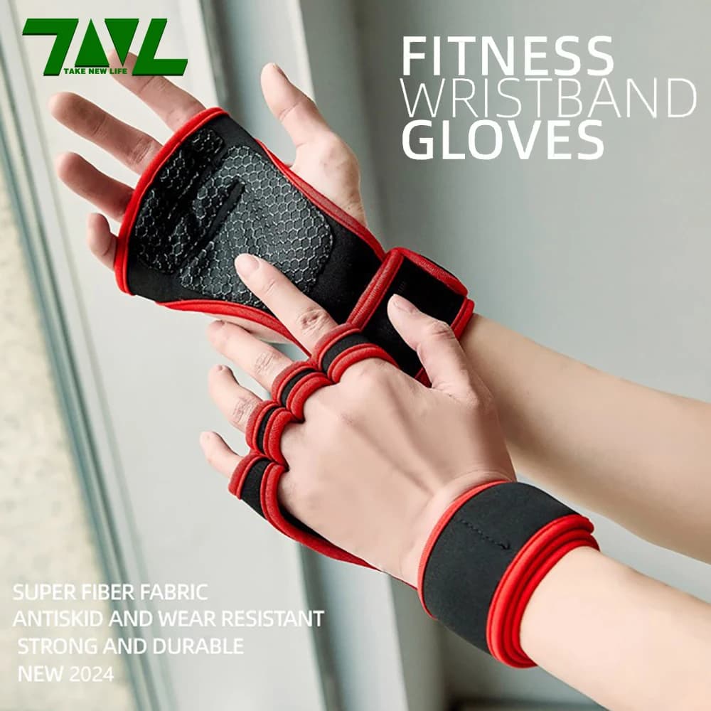 Sports Gloves Training Protector for the palm for men Woman Gym Fitness Lifting Weights Gloves half fingers anti-slip breathable