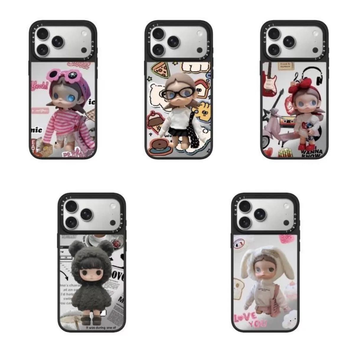 Custodia per Telefono Personalizzata Co-branded Gzi Sister 16/17 Pro per iPhone 13/14 Pro, Custodia a Specchio di Tendenza