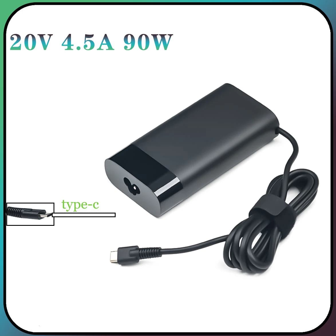 Caricatore per laptop da 20 V 4,5 A 90 W tipo C per HP SPECTRE X360 15 TPN-DA08 TRAVEL DOCKING STATION HSA-Q001PR Caricatore per notebook