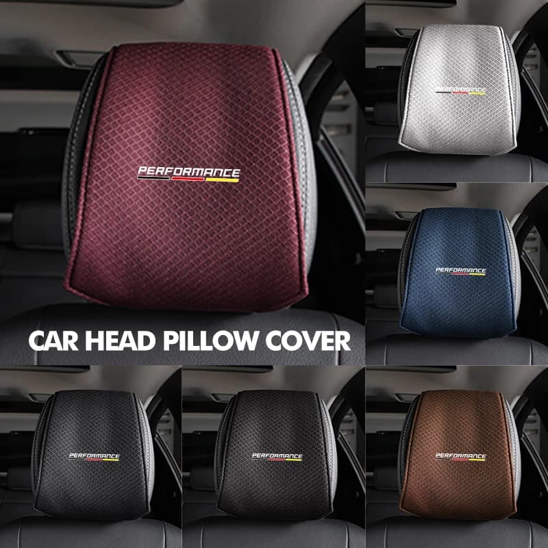 Ice Silk Car Seat Headrest Pillow Case Neck Dustproof Cover For BMW E91 E92 E60 F10 F30 E39 E36 E87 X1 X3 X5 E70 E46 E90