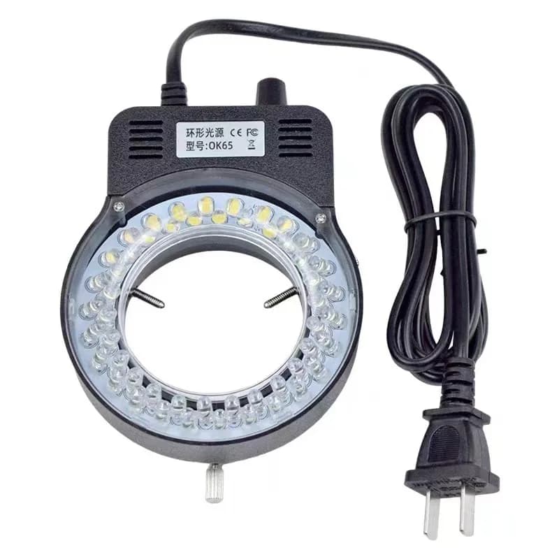 Sorgente luminosa a LED per microscopio, diametro interno 63MM, luce regolabile con messa a fuoco visiva, luce di riempimento per microscopio stereo