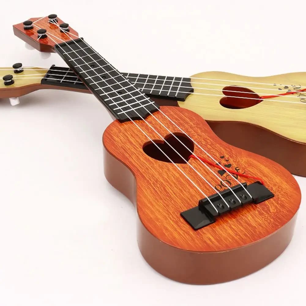 Ukulele a 4 Corde, Strumento Musicale con Manopole Regolabili, Simulazione Yukrili, Chitarra Piccola Durevole e Suonabile