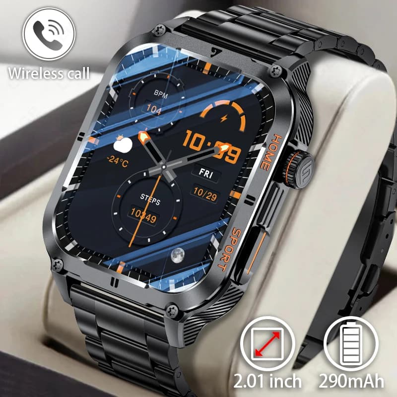 Nuovo Smartwatch LIGE Robusto per Esterni Impermeabile con Chiamata Wireless, Assistente Vocale AI, Monitoraggio della Salute, Braccialetto Fitness per Uomo