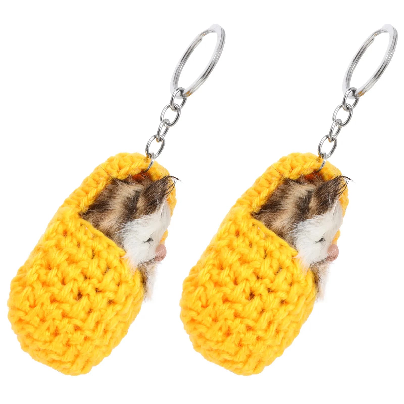2 Portachiavi a Forma di Gatto Dormiente, Adorabili e Alla Moda, Ornamento per Chiavi, Borse, Telefono, Piccolo e Leggero Regalo
