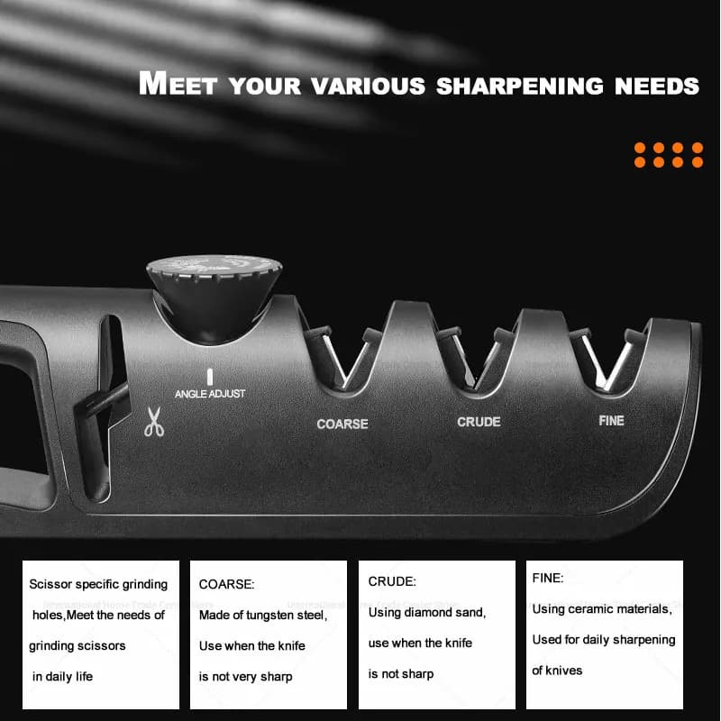 Multifunctional Adjustable Corner Knives Kitchen Knives Sharpening Knives Sharpening tool for sharpening stone