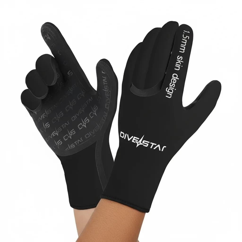 1.5 mm flexible neoprene flexible immersion gloves for snorkeling, skiing, underwater fishing, water sports, keeps warm, non-slip