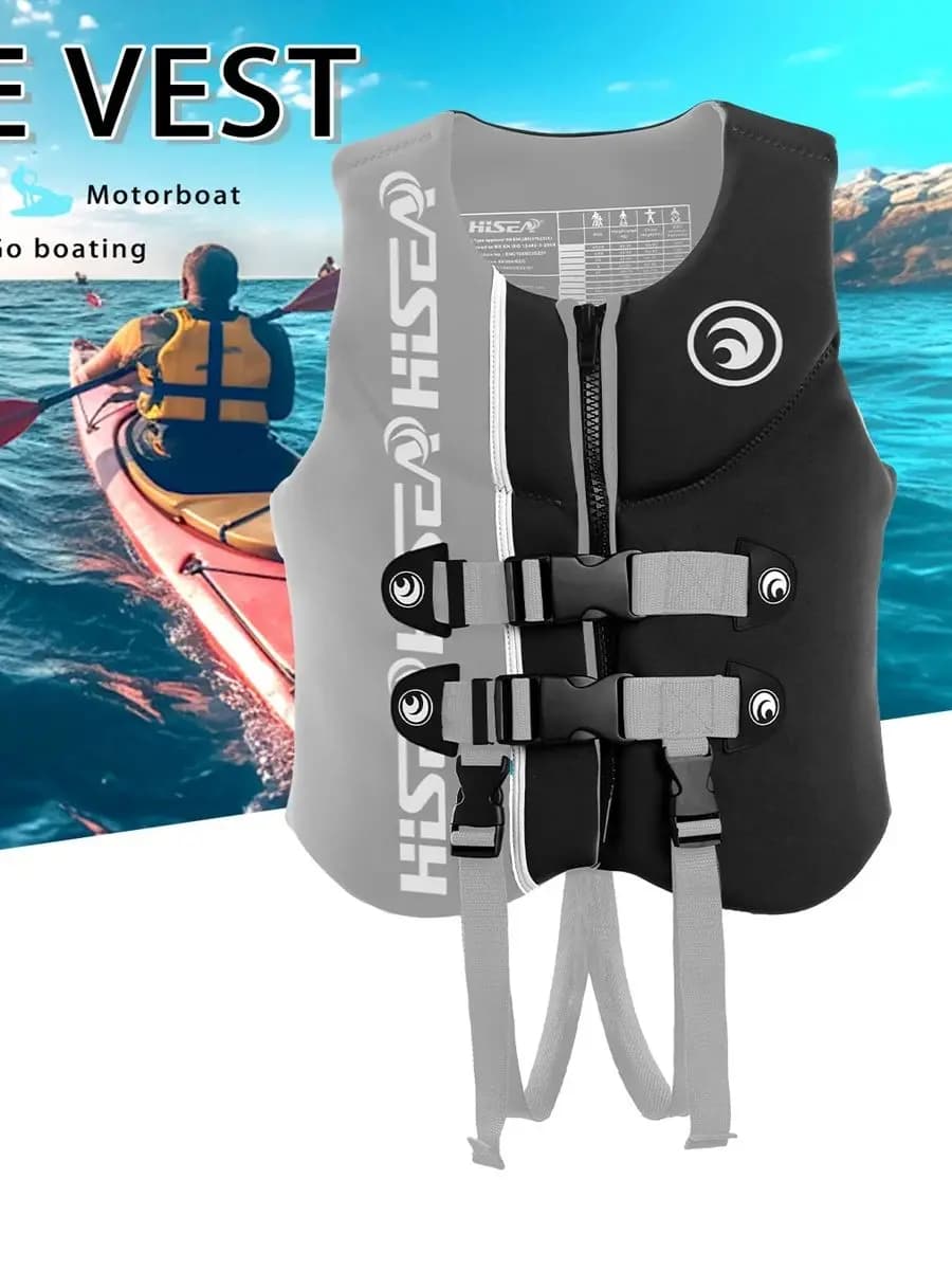 Giubbotto di Salvataggio Multiuso per Adulti per Drifting, Surf, Snorkeling, Pesca e Nautica, Gilet Galleggiante Unisex in Schiuma EPE