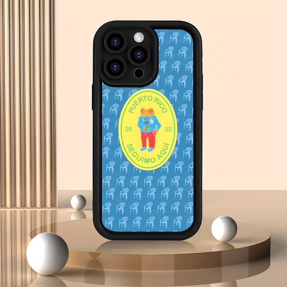 B-Bad Bunny D-DTMF Custodia per telefono rana per iPhone 12 13 14 15 16 17 Max Pro Plus Air Mini Custodia morbida in silicone antiscivolo antiurto