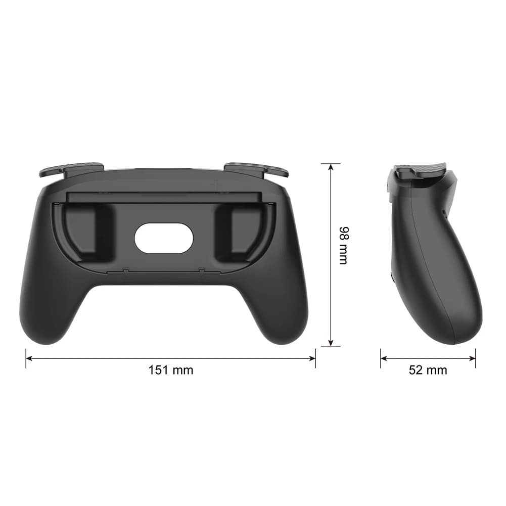 2 pezzi manopole adatte per Switch 2 per Joycon supporto staffa sinistra + destra maniglia da gioco custodia per impugnatura per Switch 2 controller gamepad