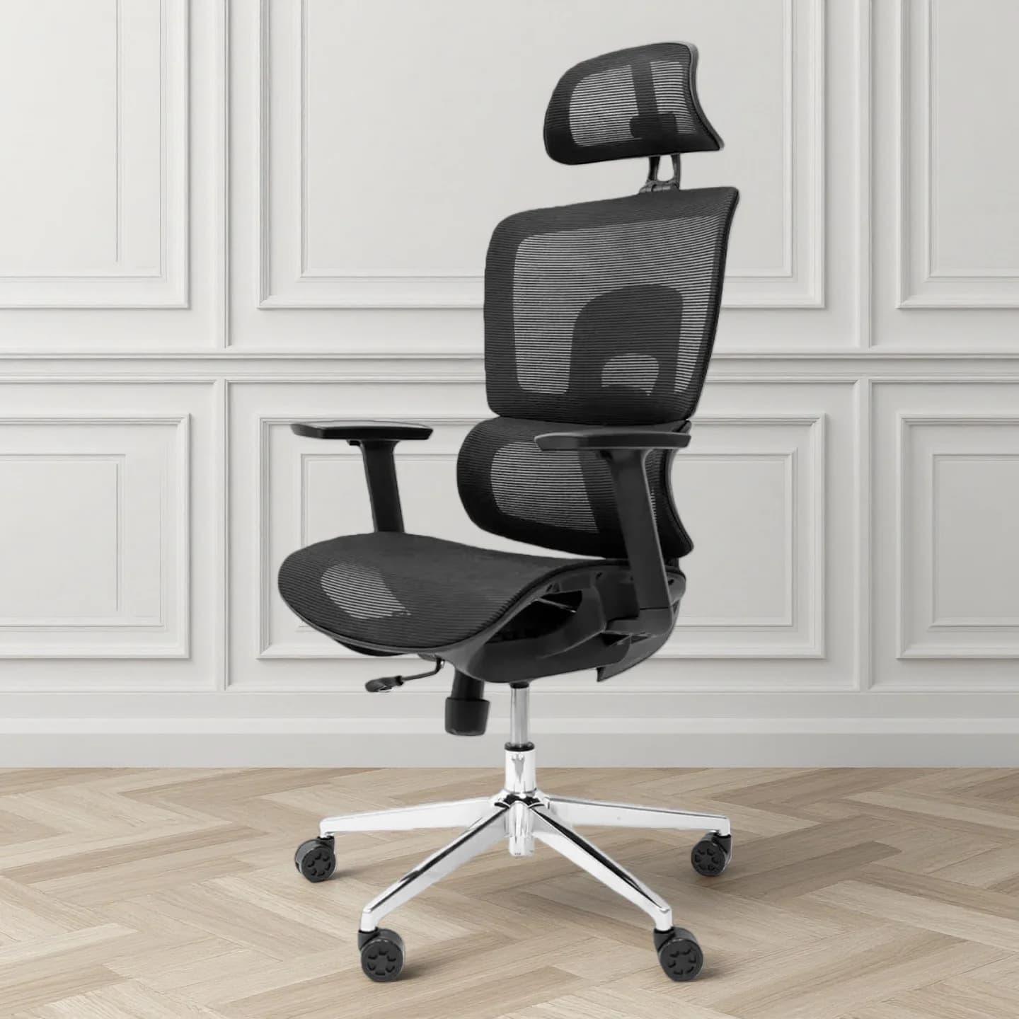Sedia Ergonomica da Ufficio per Persone Grandi e Alte fino a 195 cm, Sedia da Gaming per Scrivania Resistente fino a 180 kg con Design a Schienale Alto EC20