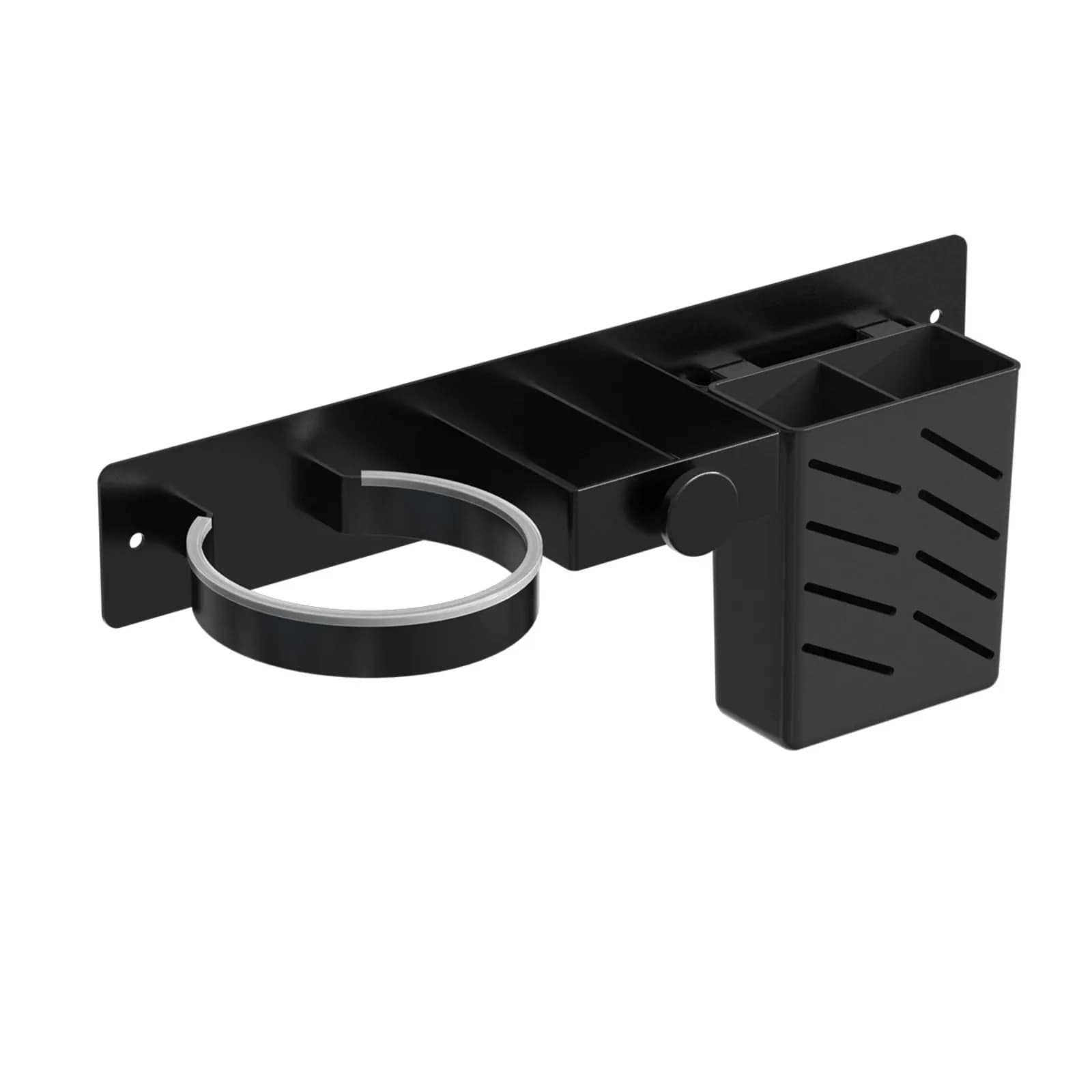 Hair Dryer Holder Wall Mount, Hair Tool Organizer, Heat Resistant Rack for Curling Iron Straightener, Bathroom Space Saving Home