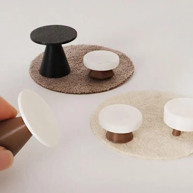 4 pezzi di simulazione di casa delle bambole modello da tavolo ornamento fatto a mano fai da te sgabello scena decorazione della casa mini giocattoli accessori per casa delle bambole