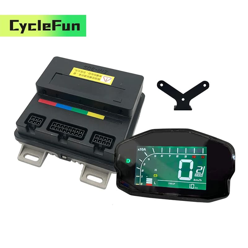 VOTOL EM-30S EM30S 40A 500W-1500W Controller motherboard with USB cable and DKD display for central drive motor or scooter with hub motor