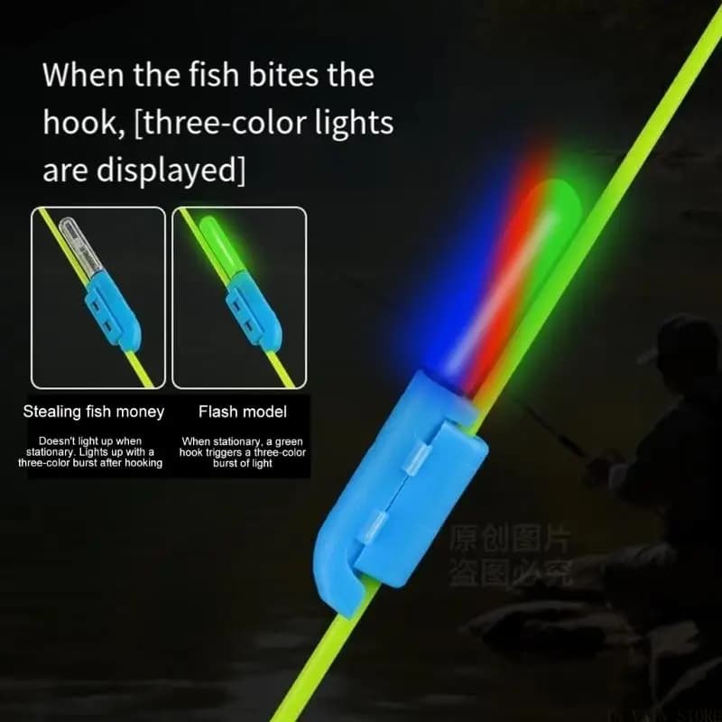 M5TC Reusable Fishing Rod Tip Light Led Fising Glow Fish Rod Alarm Lamp