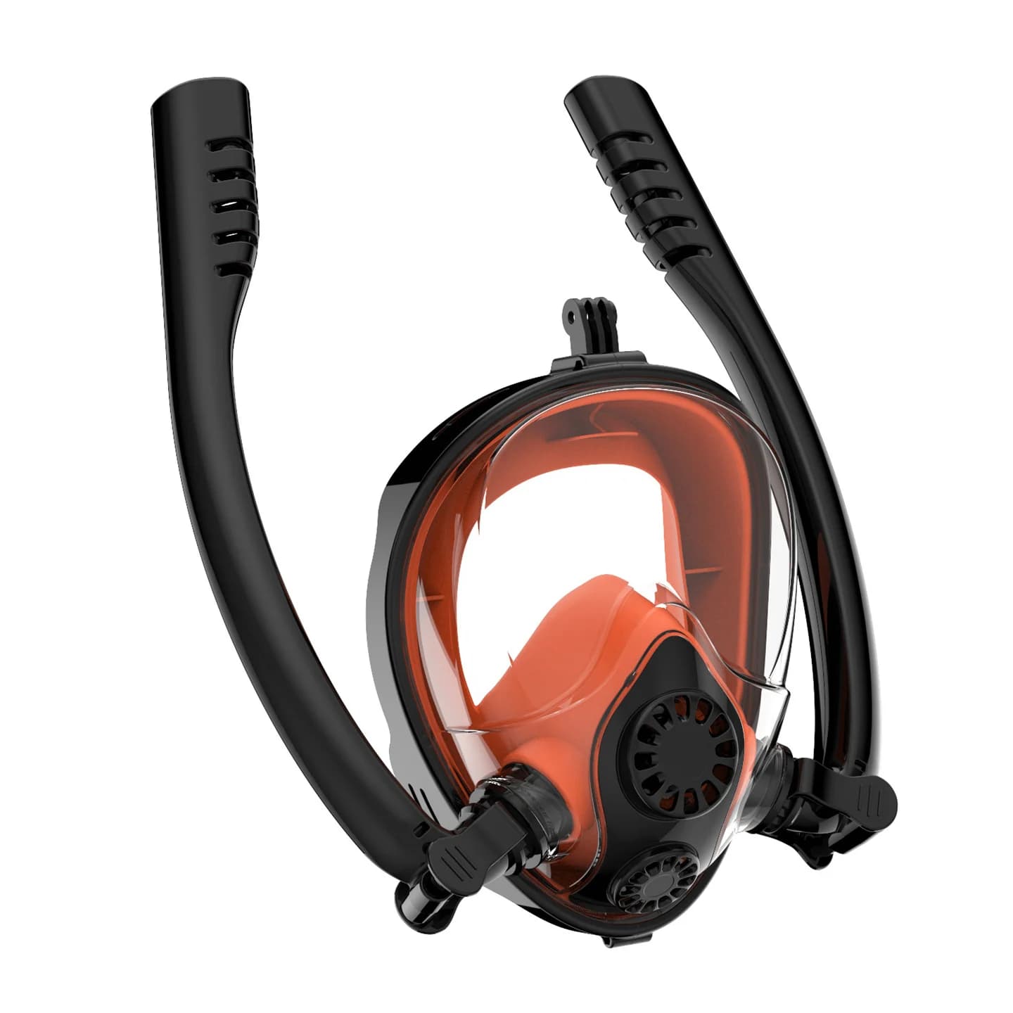 K2 Pesca subacquea Full Face Anti-Fog Occhiali da sub Doppio tubo Maschera per lo snorkeling Panoramica Ampia vista Fornitura d'aria per il nuoto