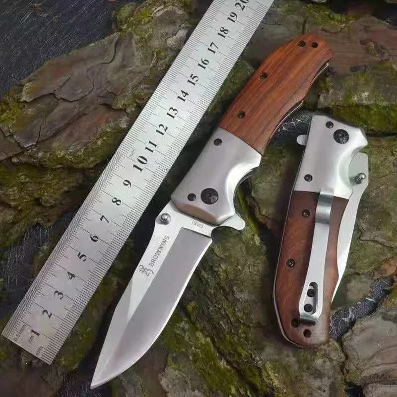 Coltello pieghevole portatile da esterno per uomo Coltelli tascabili tattici militari di sopravvivenza ad alta durezza per campeggio e pesca