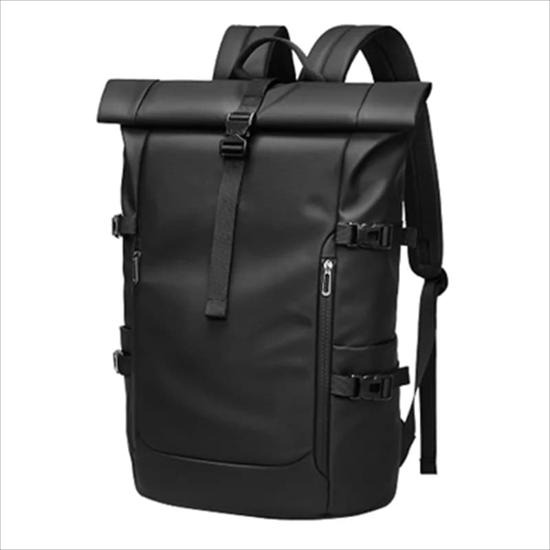 EURCOOL Mochilas Men's Backpack Waterproof Rollup Backpack Women Travel Expandable USB Charging Large Capacity Laptop Bag